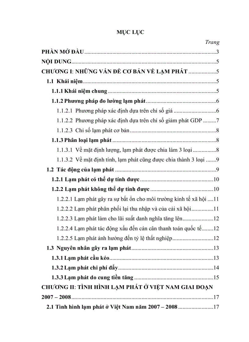 image for page Thực trạng và giải pháp về lạm phát ở Việt Nam trong giai đoạn năm 2007 – 2008