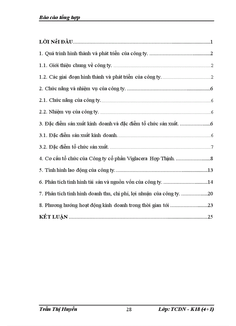 image for page Báo cáo thực tập tại Công ty cổ phần Viglacera Hợp Thịnh.