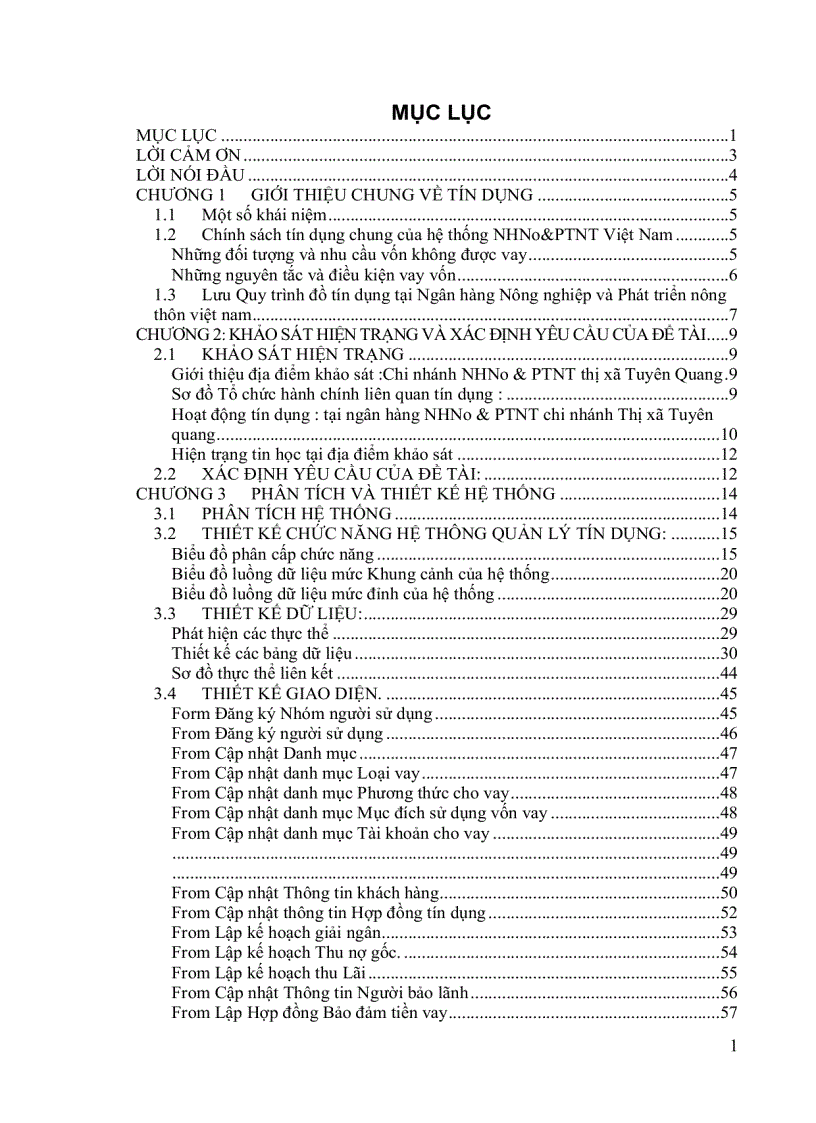 image for page Xây dựng Hệ thống Quản lý tín dụng Cá nhân tại NHNO&PTNT Chi nhánh Thị xã Tuyên quang