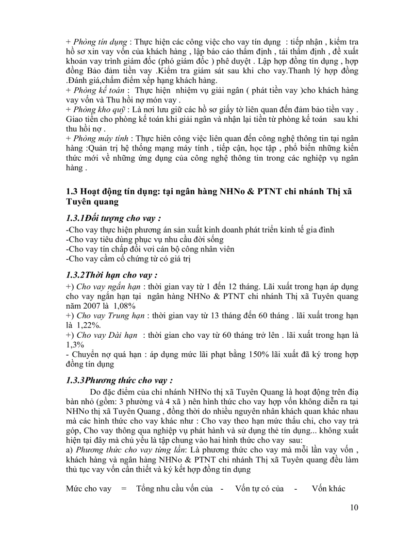 image for page Xây dựng Hệ thống Quản lý tín dụng Cá nhân tại NHNO&PTNT Chi nhánh Thị xã Tuyên quang