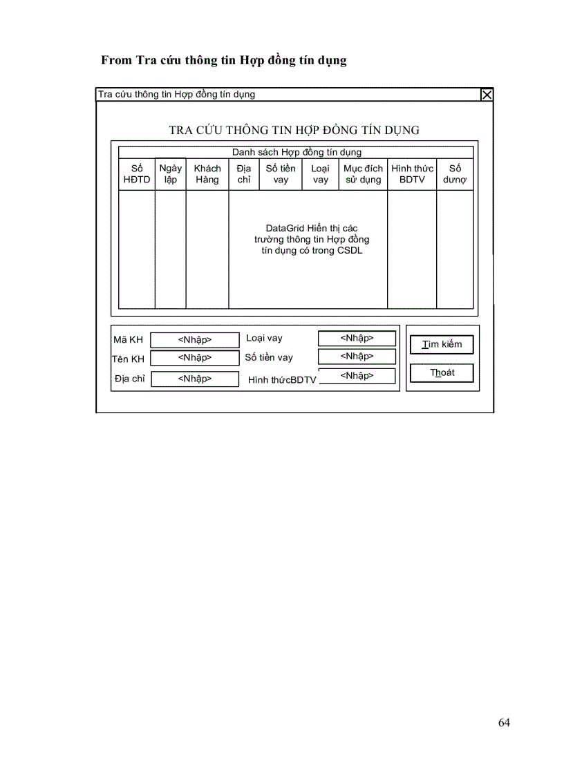 image for page Xây dựng Hệ thống Quản lý tín dụng Cá nhân tại NHNO&PTNT Chi nhánh Thị xã Tuyên quang