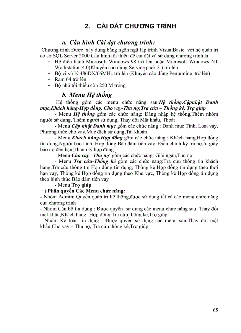 image for page Xây dựng Hệ thống Quản lý tín dụng Cá nhân tại NHNO&PTNT Chi nhánh Thị xã Tuyên quang