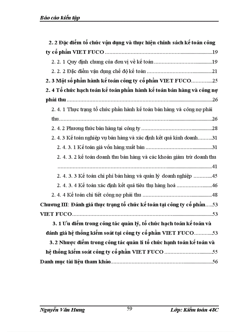 image for page Thực trạng tổ chức công tác kế toán tại công ty cổ phần VIET FUCO