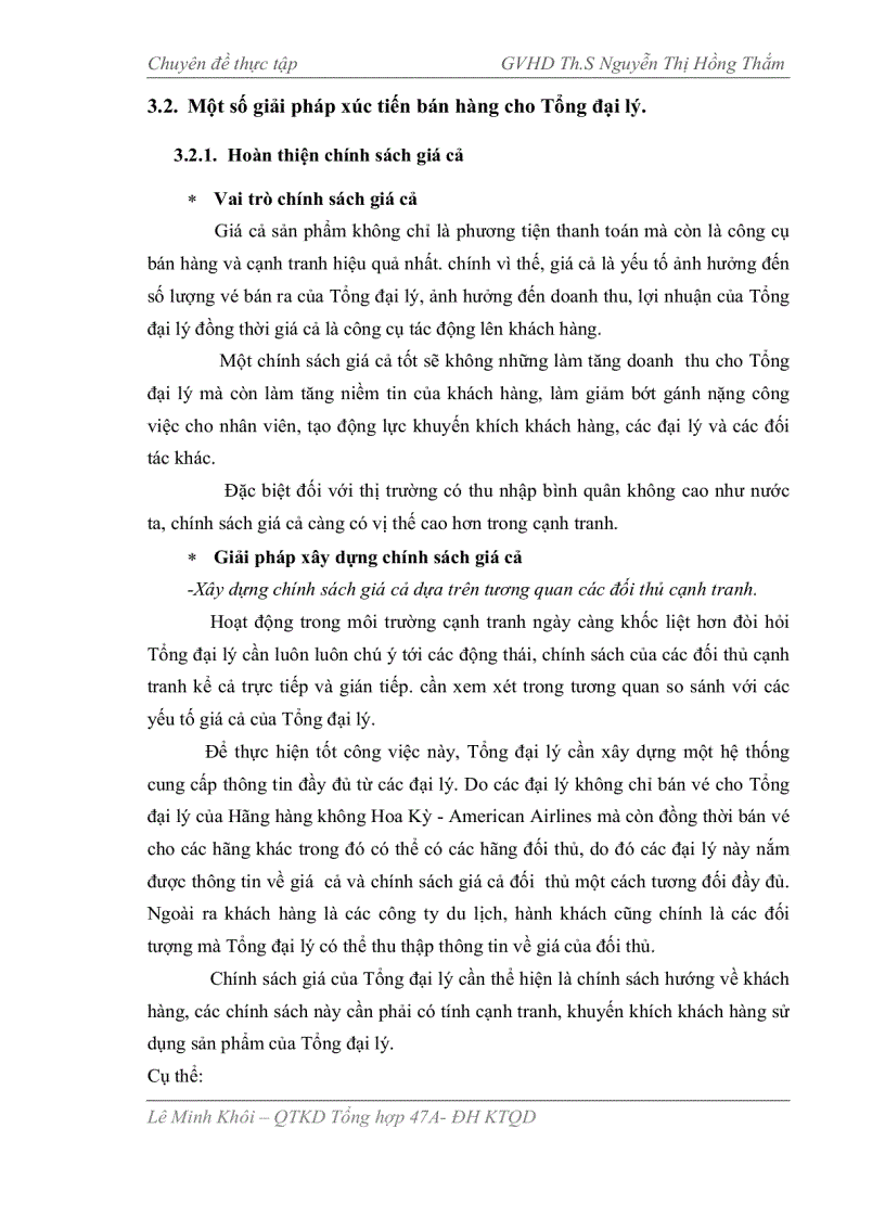 image for page Một số giải pháp xúc tiến bán hàng cho Tổng đại lý American Airlines tại Việt Nam