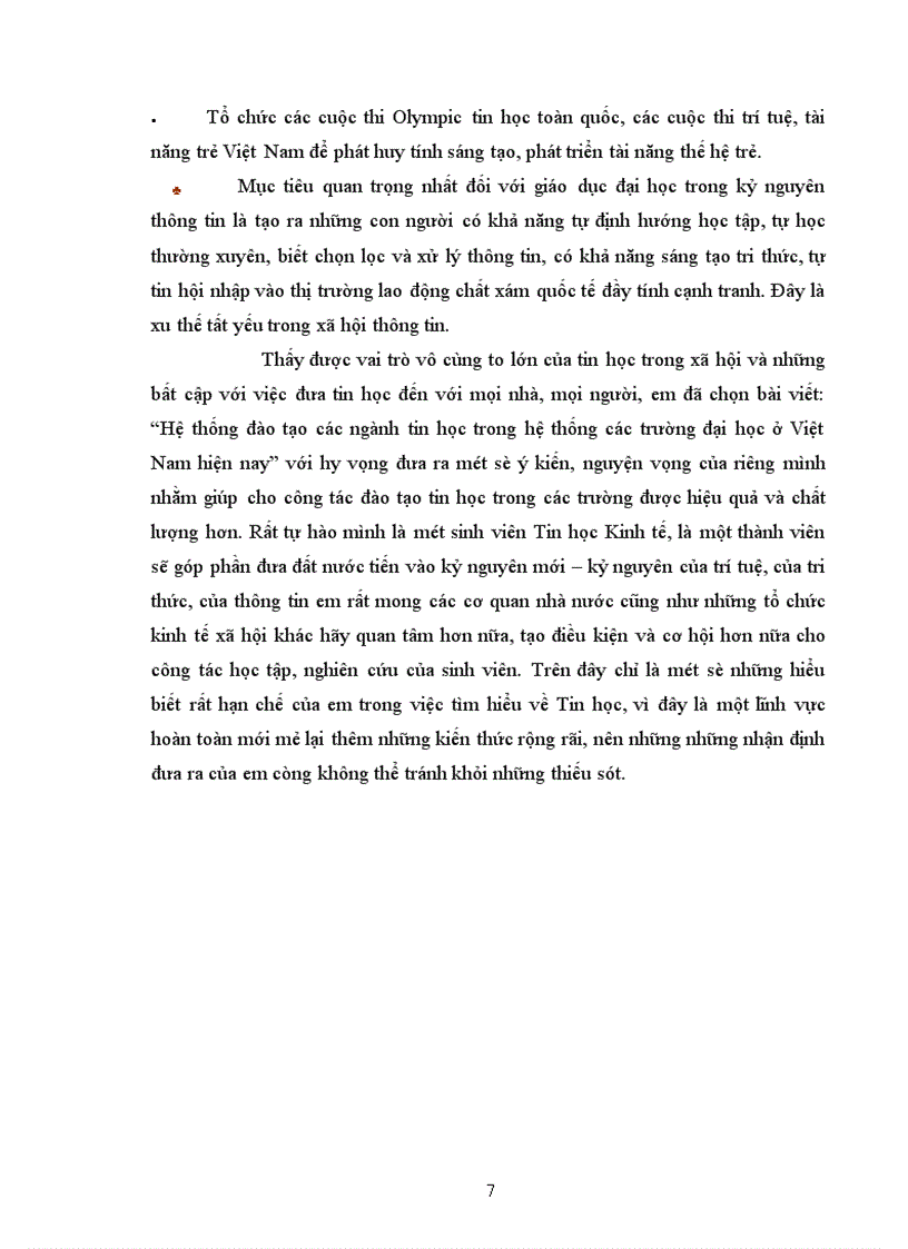 image for page Hệ thống đào tạo các ngành tin học trong hệ thống các trường đại học ở Việt Nam hiện nay
