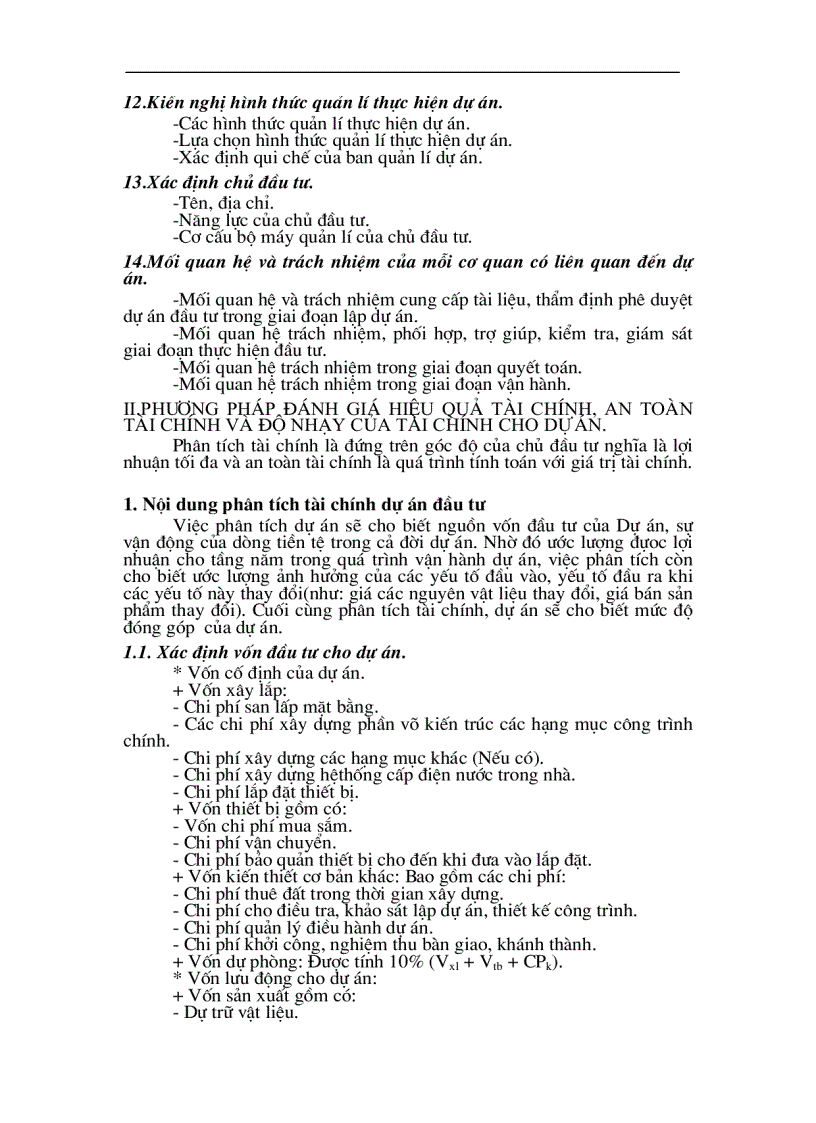 image for page Lập dự án đầu tư nhằm mục đích giúp cho sinh viên có cách nhìn tổng thể về trình tự các bước lập dự án đầu tư