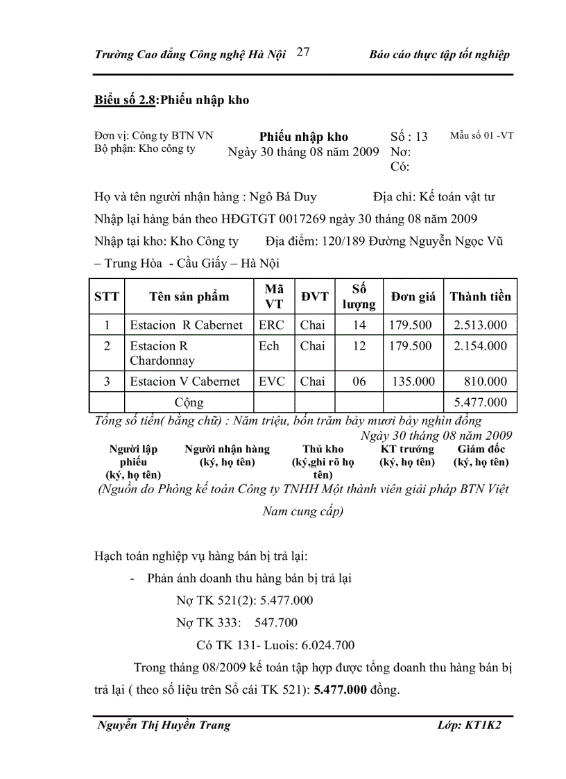 image for page Kế toán doanh thu, chi phí và xác định kết quả kinh doanh tại công ty tnhh một thành viên giải pháp btn việt nam