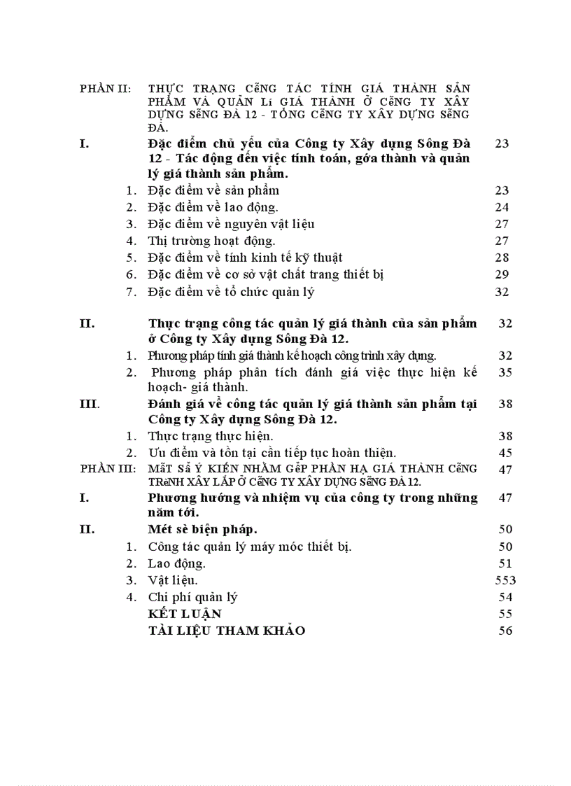 image for page Một số biện pháp nhằm giảm giá thành các công trình xây dựng ở Công ty Xây dựng Sông Đà 12