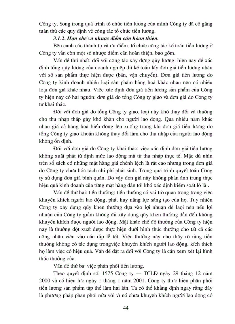 image for page Hoàn thiện tổ chức công tác kế toán tiền lương tại Công ty vật tư vật tải xi măng