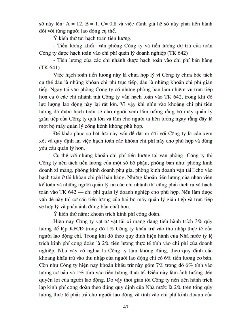 image for page Hoàn thiện tổ chức công tác kế toán tiền lương tại Công ty vật tư vật tải xi măng