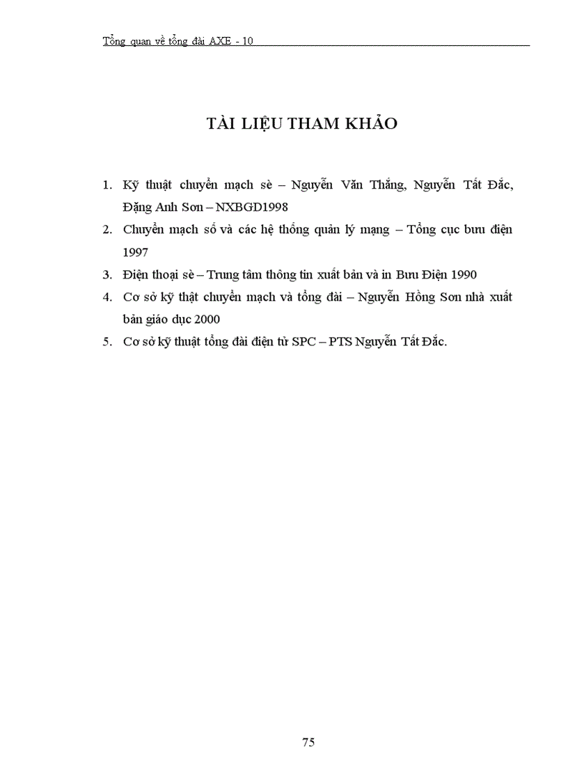 image for page Tổng quan về tổng đài AXE