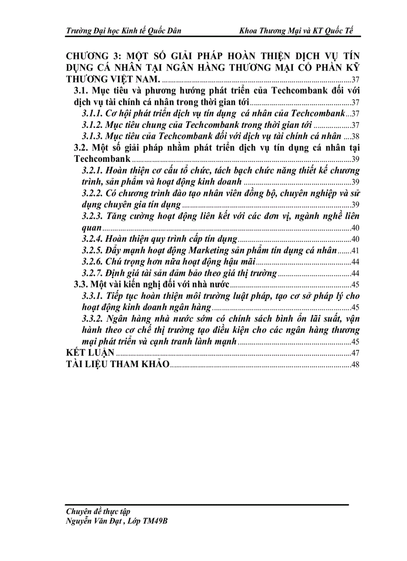 image for page Hoàn thiện dịch vụ tín dụng cá nhân tại ngân hàng thương mại cổ phần kỹ thương việt nam