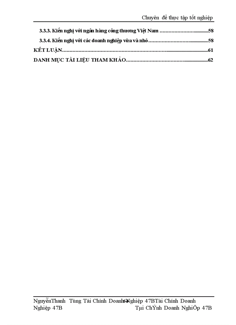 image for page Nâng cao chất lượng tín dụng đối với doanh nghiệp vừa và nhỏ tại chi nhánh ngân hàng công thương Hoàng Mai