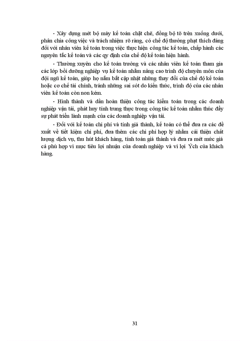 image for page Giải pháp nhằm hoàn thiện công tác kế toán chi phí và tính giá thành trong các doanh nghiệp vận tải ô tô.