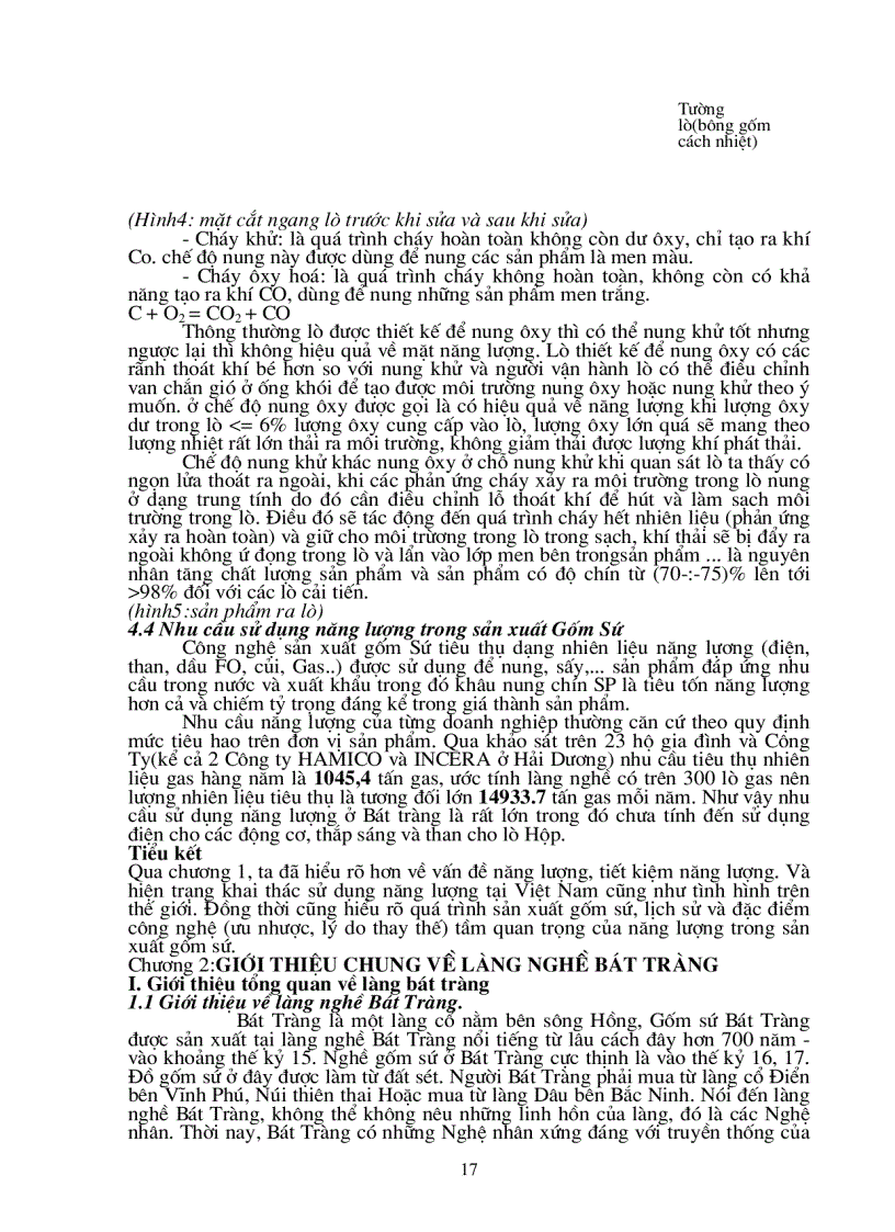 image for page Vấn đề tiềm năng tiết kiệm năng lượng nâng cao hiệu quả sử dụng lò gas nhằm tăng khả năng cạnh tranh gốm sứ trong làng nghề gốm sứ Bát Tràng