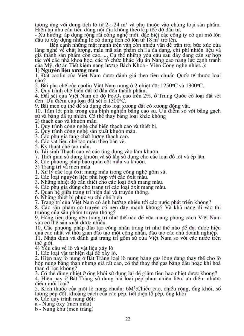 image for page Vấn đề tiềm năng tiết kiệm năng lượng nâng cao hiệu quả sử dụng lò gas nhằm tăng khả năng cạnh tranh gốm sứ trong làng nghề gốm sứ Bát Tràng