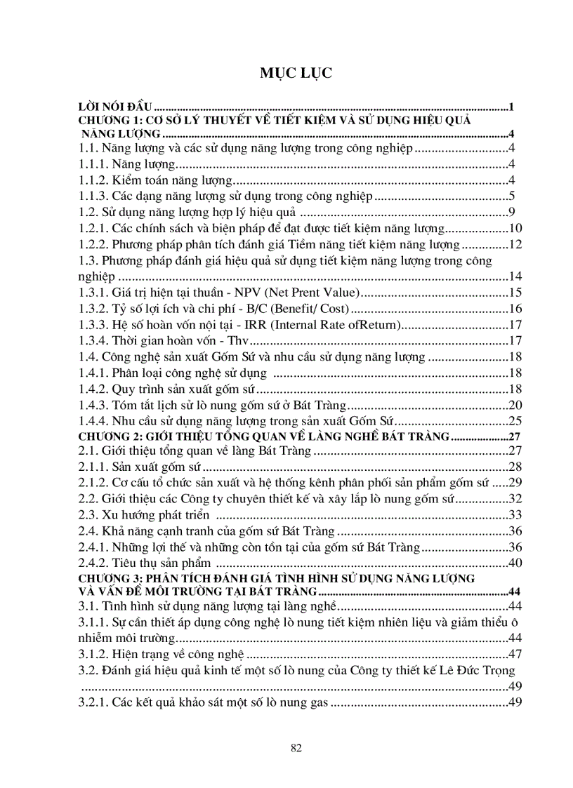 image for page Vấn đề tiềm năng tiết kiệm năng lượng nâng cao hiệu quả sử dụng lò gas nhằm tăng khả năng cạnh tranh gốm sứ trong làng nghề gốm sứ Bát Tràng