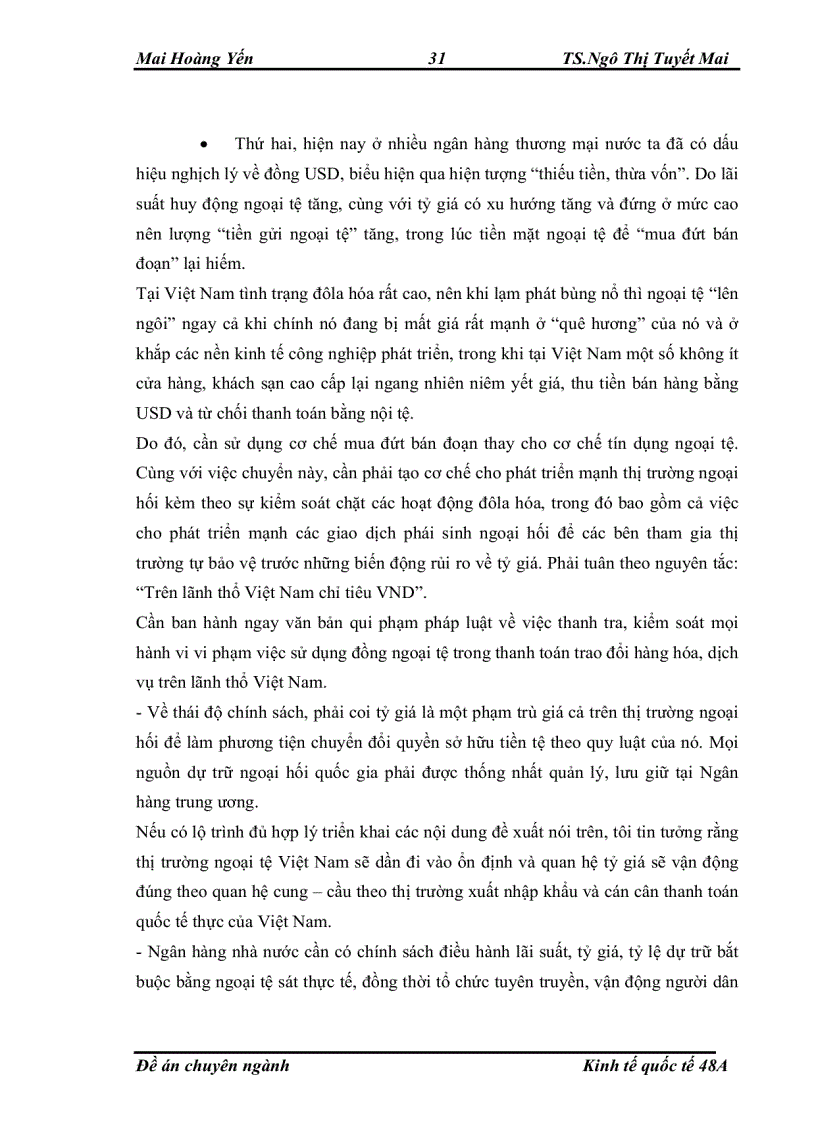 image for page Một số giải pháp và khuyến nghị hoàn thiện công tác quản lý ngoại hối ở việt nam trong thời gian tới