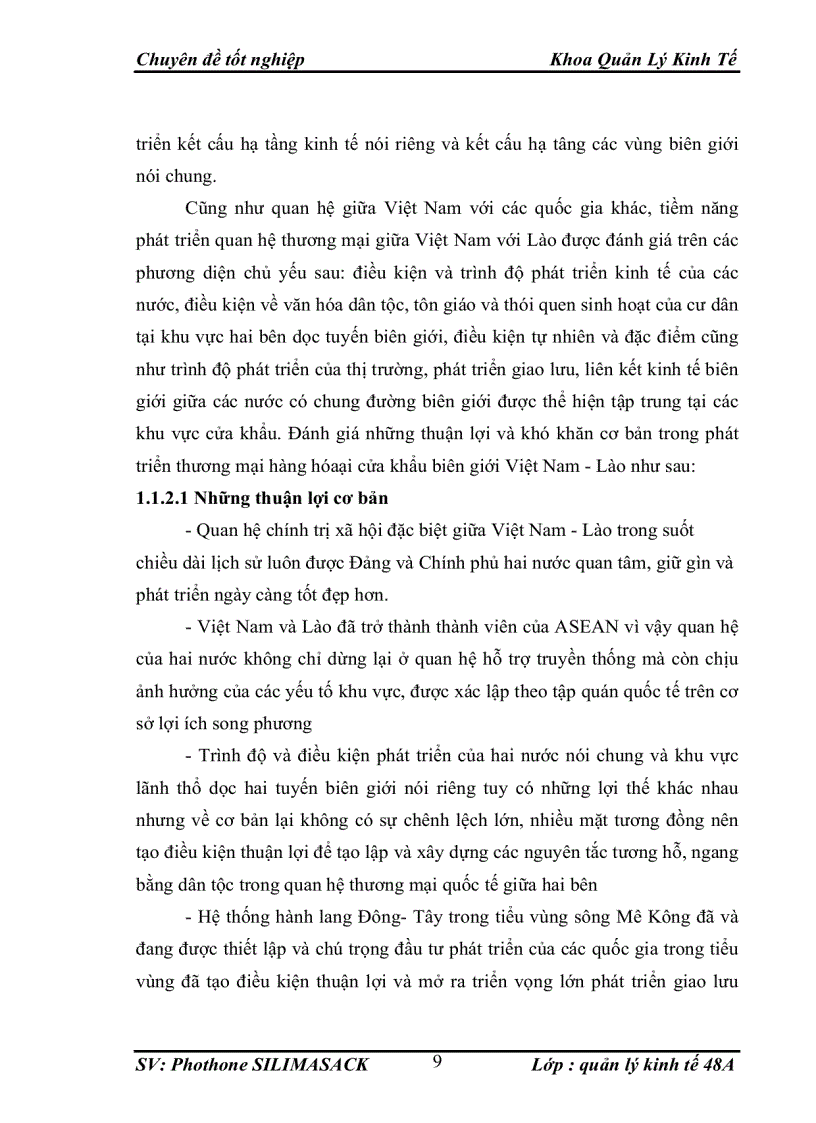 image for page Giaỉ pháp nhằm thúc đẩy hoạt động TMHH qua biên giới đường bộ Việt Nam - Lào.