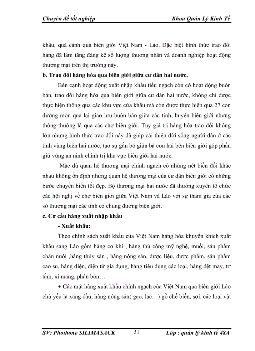 image for page Giaỉ pháp nhằm thúc đẩy hoạt động TMHH qua biên giới đường bộ Việt Nam - Lào.