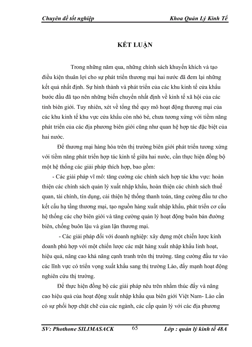 image for page Giaỉ pháp nhằm thúc đẩy hoạt động TMHH qua biên giới đường bộ Việt Nam - Lào.