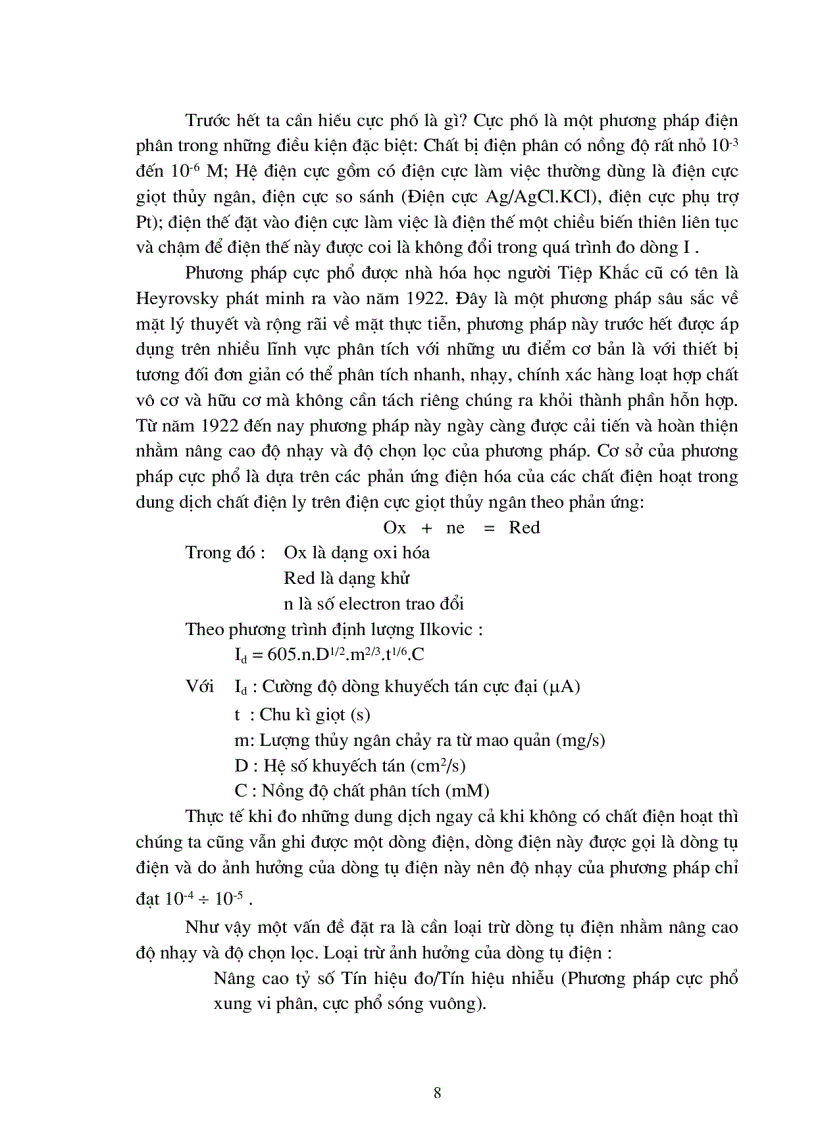 image for page Xác định Telu bằng phương pháp von-ampe hòa tan catot khi có mặt và không có mặt 8- oxiquinoli(8-oxine)