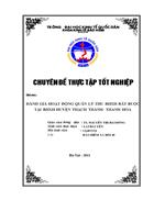 Đánh giá hoạt động quản lý thu BHXH bắt buộc tại BHXH huyện Thạch Thành- Thanh Hóa
