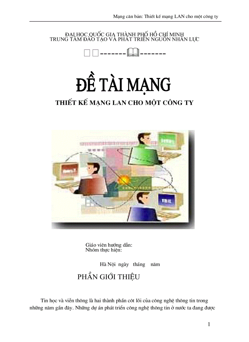image for page Mạng căn bản: Thiết kế mạng LAN cho một công ty