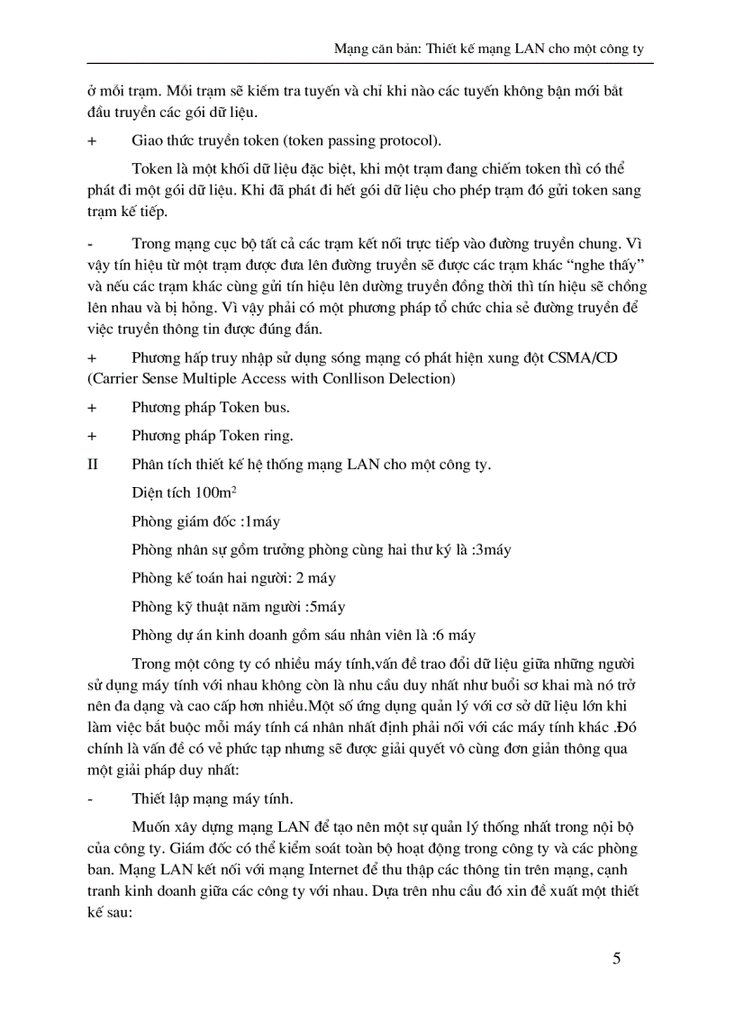 image for page Mạng căn bản: Thiết kế mạng LAN cho một công ty
