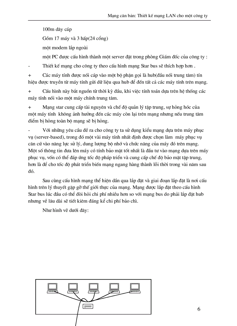 image for page Mạng căn bản: Thiết kế mạng LAN cho một công ty