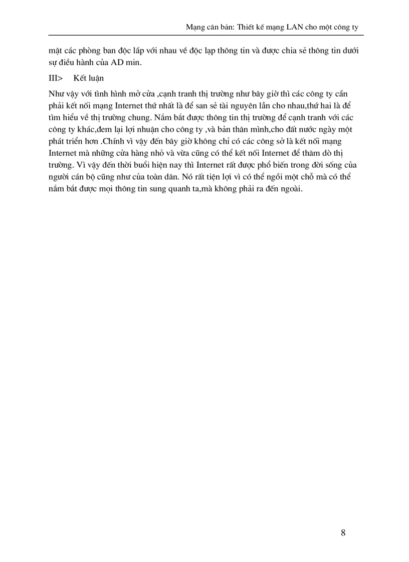 image for page Mạng căn bản: Thiết kế mạng LAN cho một công ty