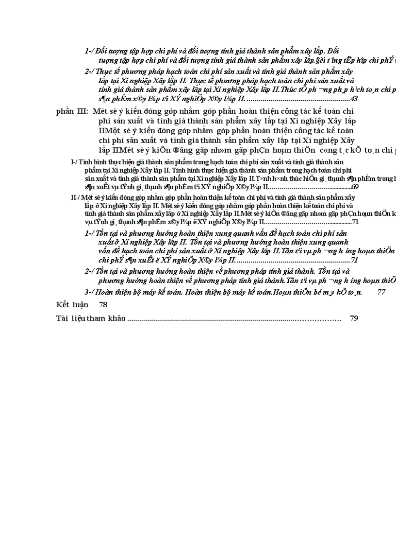 image for page Kế toán chi phí và tính giá thành sản phẩm xây lắp tại xí nghiệp xây lắp II