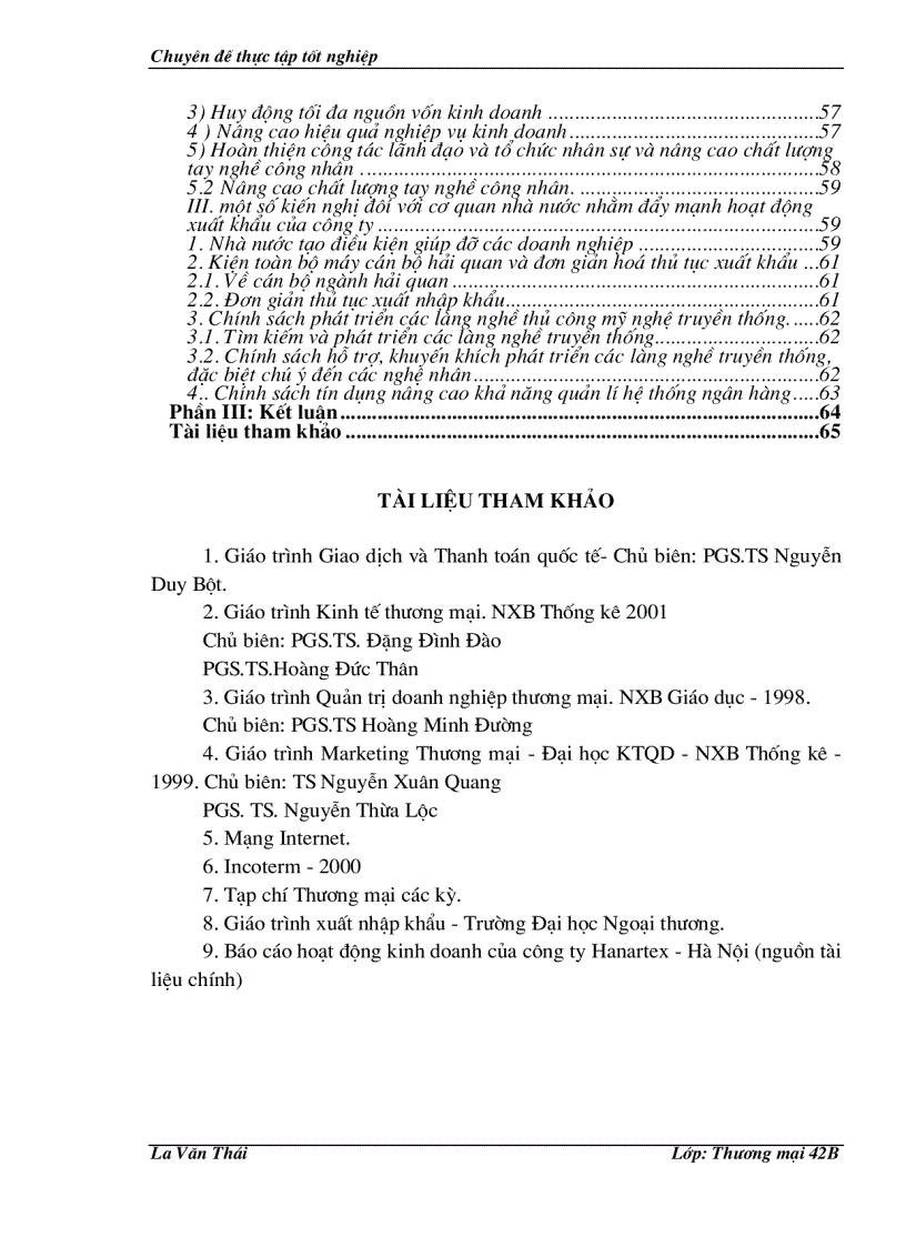 image for page Một số giải pháp nhằm thúc đẩy hoạt động xuất khẩu hàng thủ công mỹ nghệ ở Công ty HANARTEX