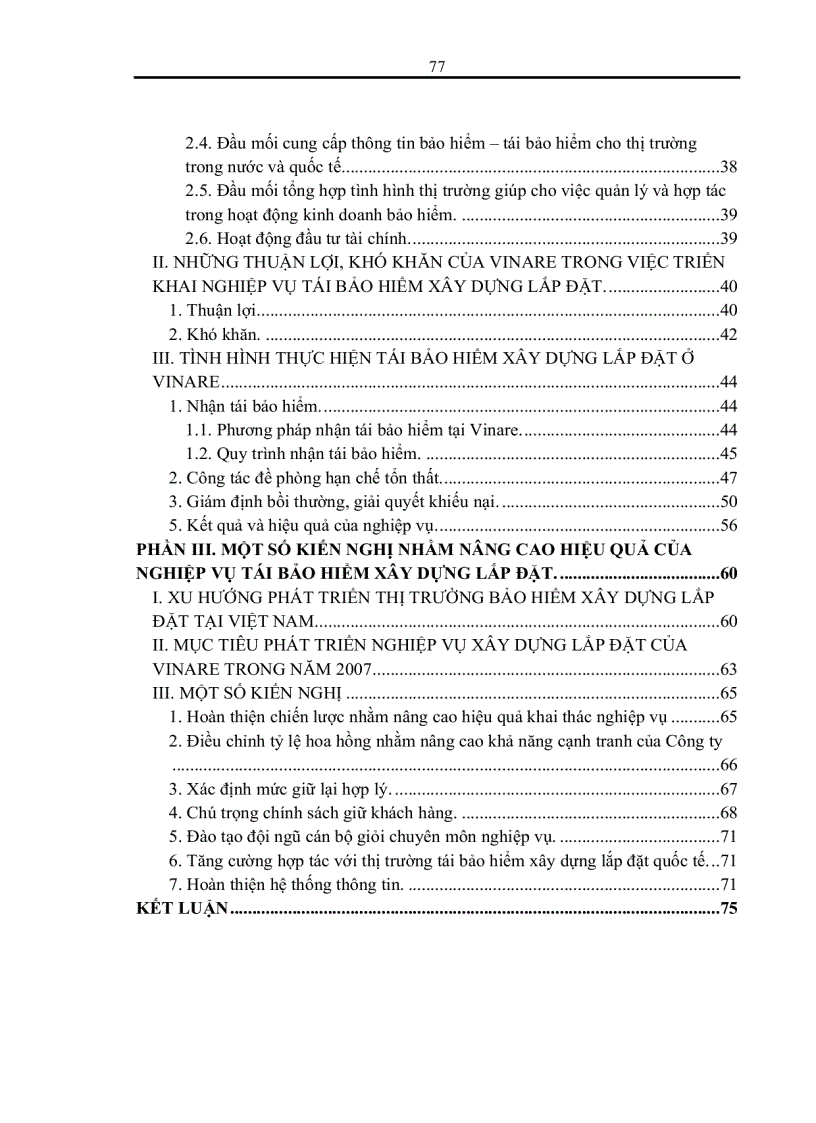 image for page Tình hình triển khai nghiệp vụ tái bảo hiểm xây dựng lắp đặt tại tổng công ty cổ phần tái bảo hiểm quốc gia Việt Nam