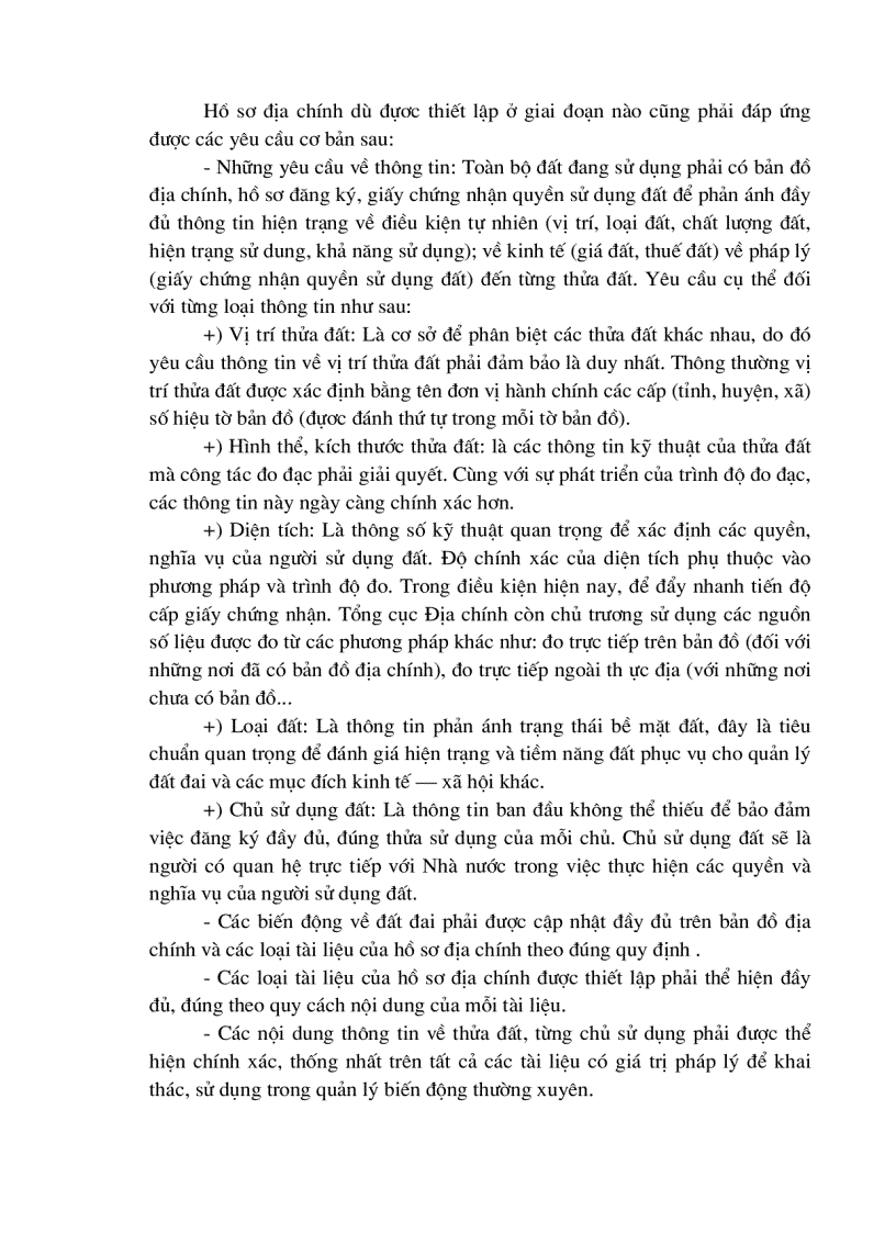 image for page Cơ sở khoa học và căn cứ pháp lý để thiết lập hệ thống hồ sơ địa chính