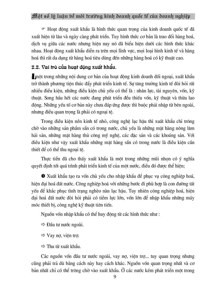 image for page Một số lý luận về môi trường kinh doanh quốc tế của doanh nghiệp