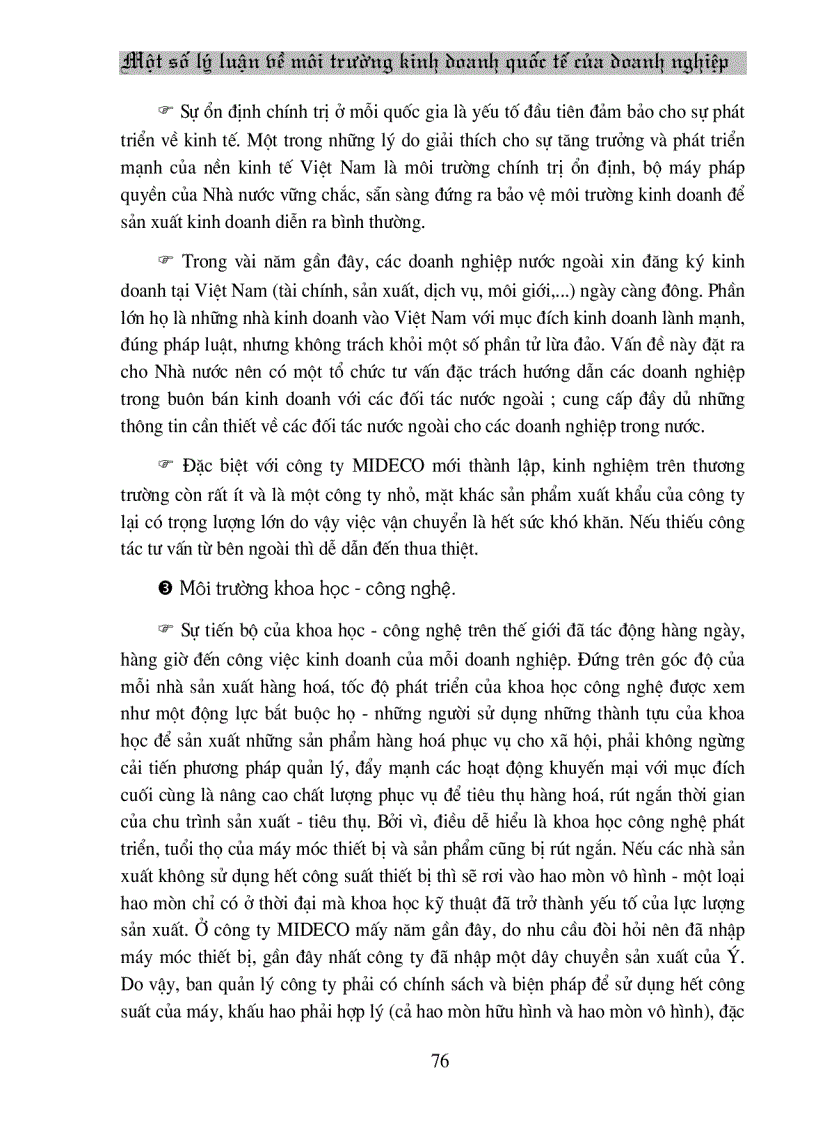 image for page Một số lý luận về môi trường kinh doanh quốc tế của doanh nghiệp
