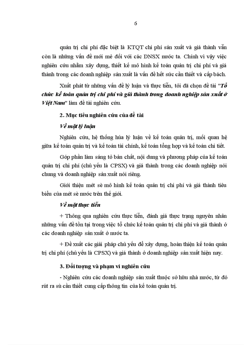 image for page Tổ chức kế toán quản trị chi phí và giá thành trong doanh nghiệp sản xuất ở Việt Nam