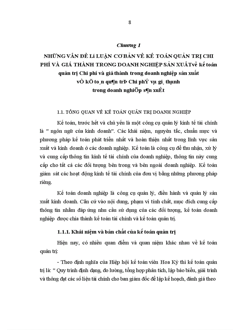 image for page Tổ chức kế toán quản trị chi phí và giá thành trong doanh nghiệp sản xuất ở Việt Nam