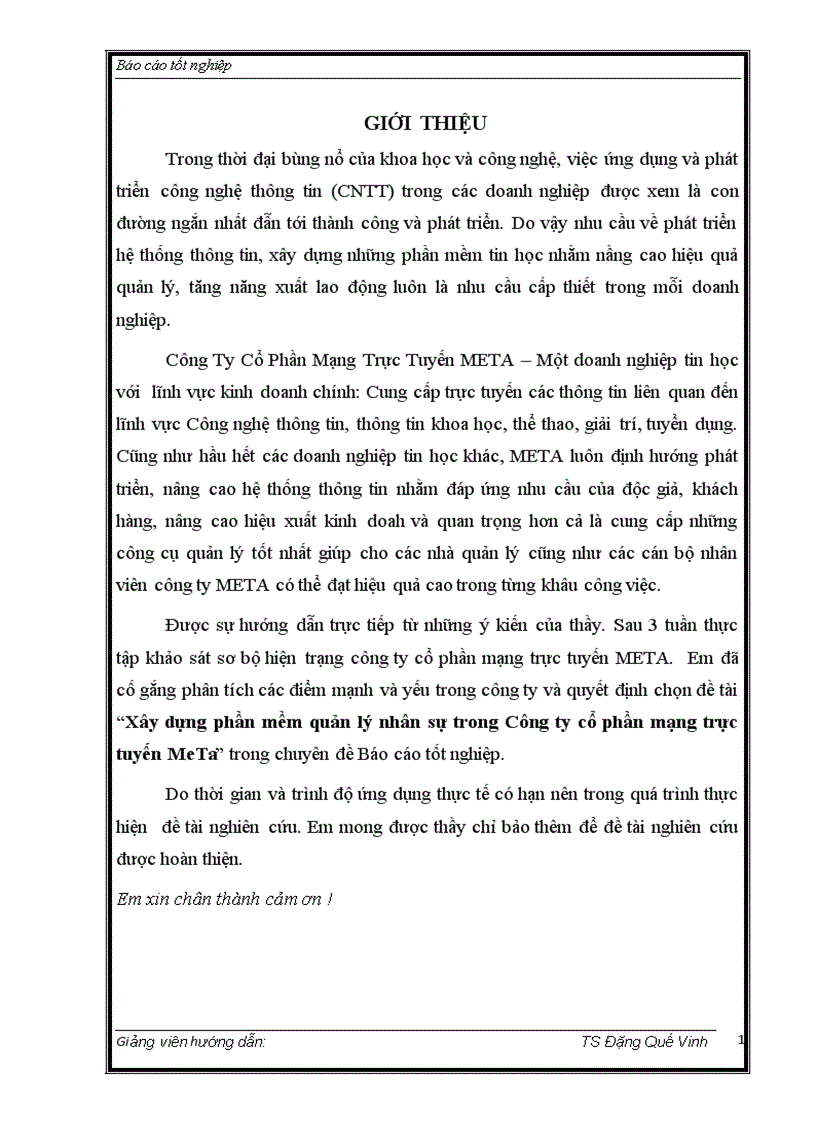 image for page Xây dựng phần mềm quản lý nhân sự trong Công ty cổ phần mạng trực tuyến MeTa