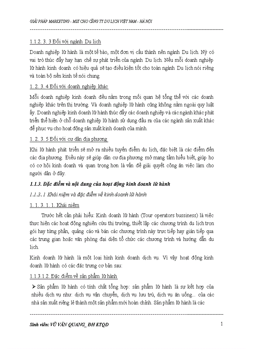 image for page Xây dựng các giải pháp marketing-mix cho công ty du lịch Việt Nam tại Hà Nội