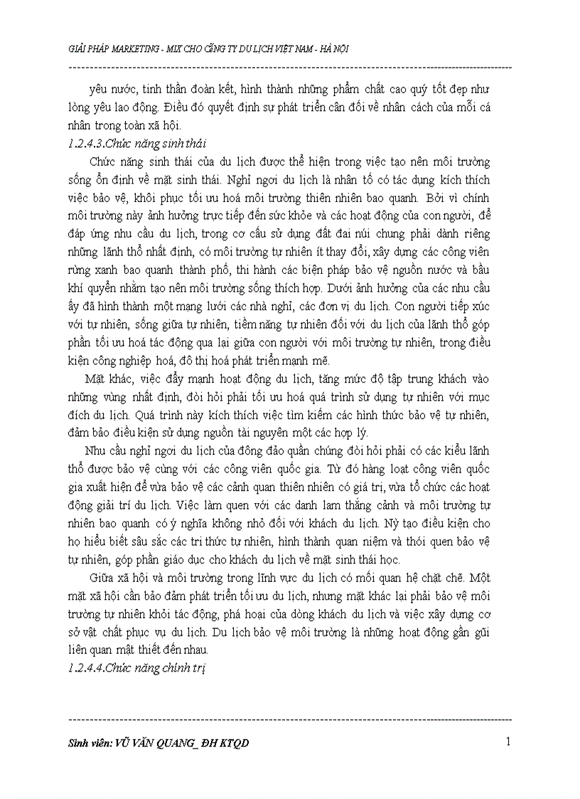 image for page Xây dựng các giải pháp marketing-mix cho công ty du lịch Việt Nam tại Hà Nội