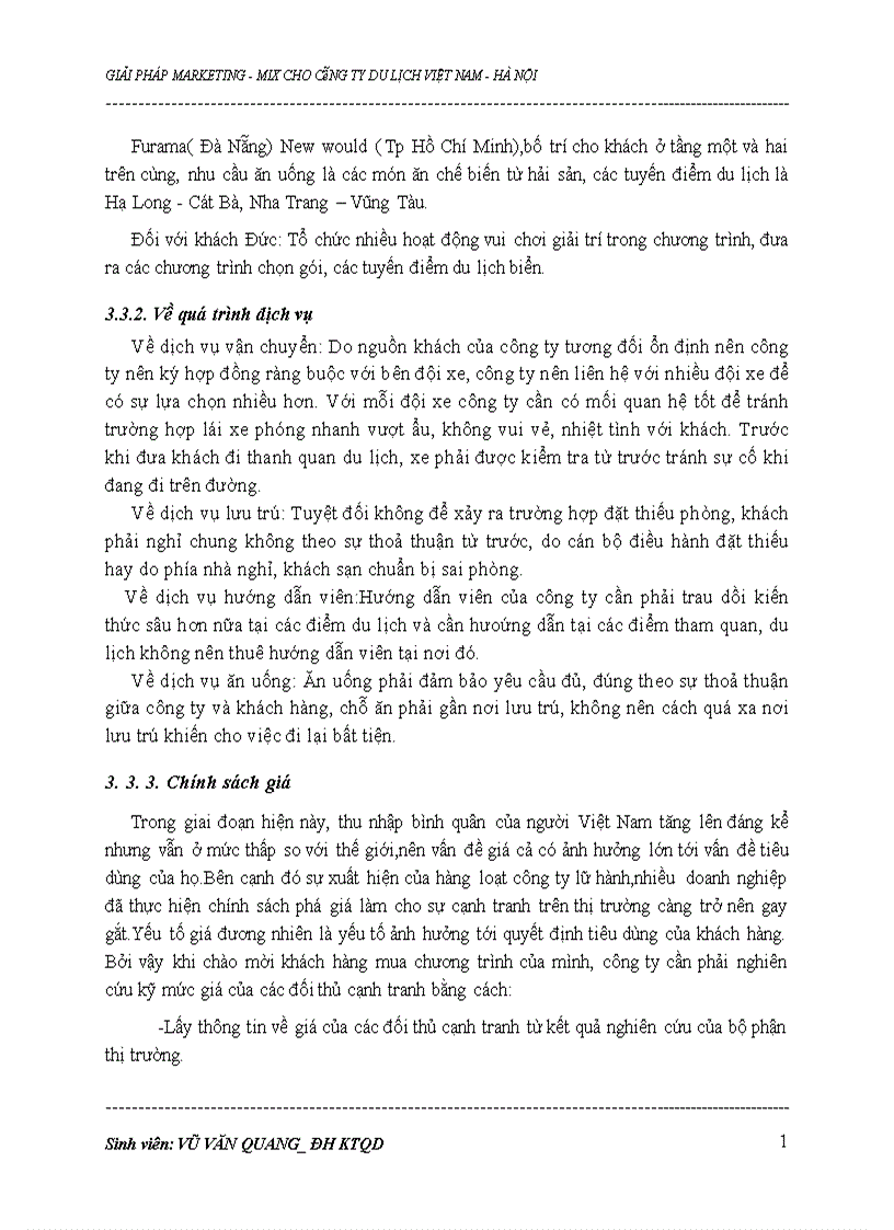 image for page Xây dựng các giải pháp marketing-mix cho công ty du lịch Việt Nam tại Hà Nội