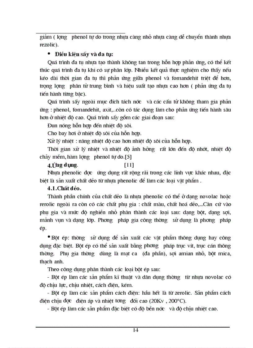 image for page Thiết kế dây chuyền sản xuất nhựa phenolfomandehit dạng novolac theo phương pháp gián đoạn với năng suất 300 tấn/năm