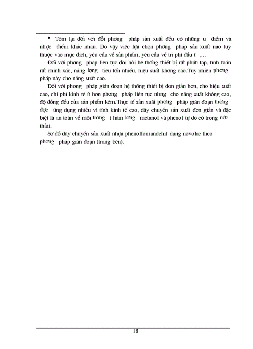 image for page Thiết kế dây chuyền sản xuất nhựa phenolfomandehit dạng novolac theo phương pháp gián đoạn với năng suất 300 tấn/năm