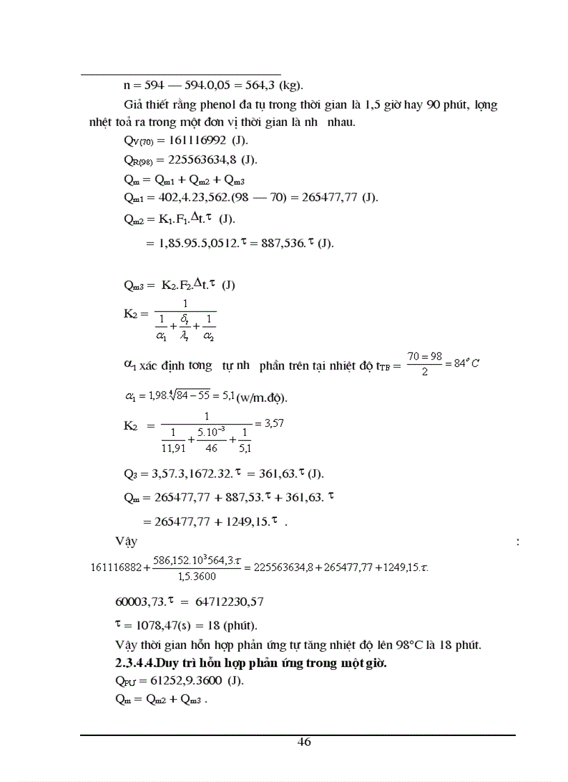 image for page Thiết kế dây chuyền sản xuất nhựa phenolfomandehit dạng novolac theo phương pháp gián đoạn với năng suất 300 tấn/năm