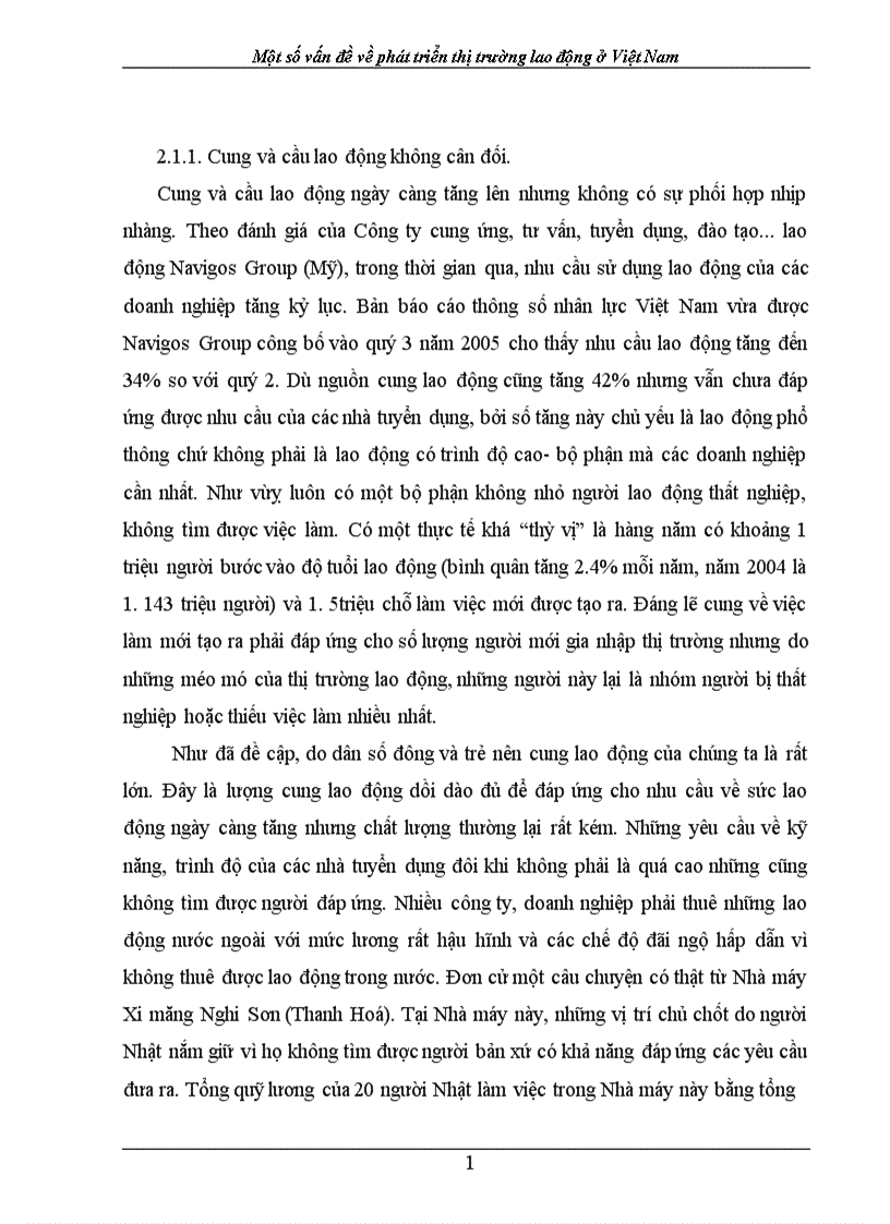 image for page Một số vấn đề về phát triển thị trường lao động Việt Nam những năm gần đây