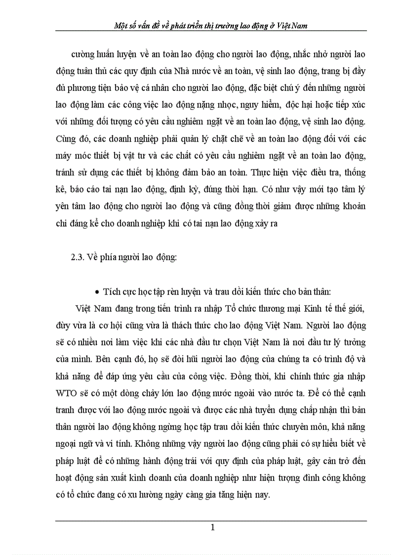 image for page Một số vấn đề về phát triển thị trường lao động Việt Nam những năm gần đây