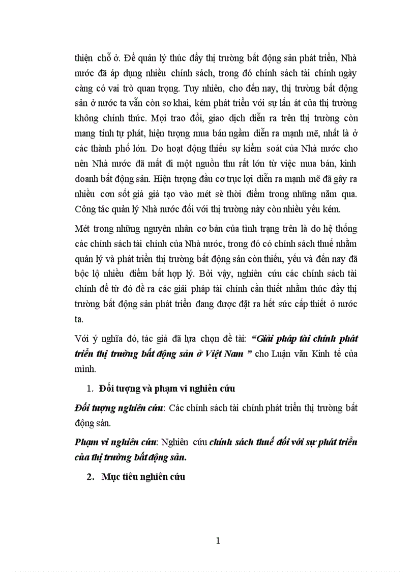 image for page Giải pháp tài chính phát triển thị trường bất động sản ở Việt Nam