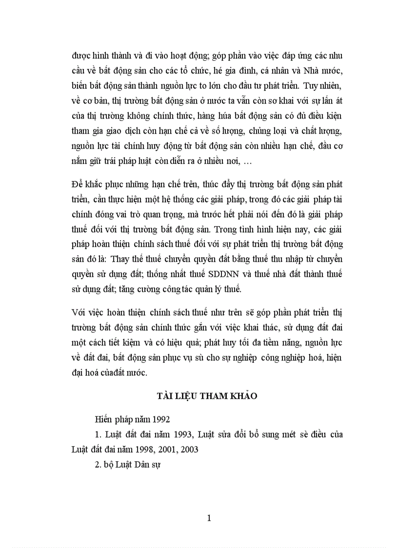 image for page Giải pháp tài chính phát triển thị trường bất động sản ở Việt Nam